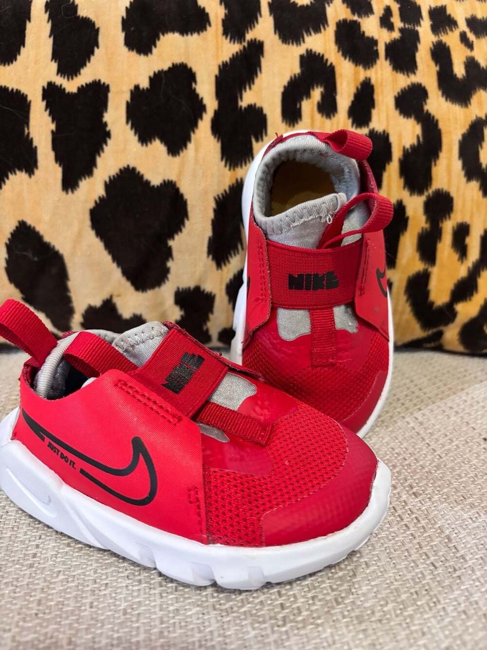 Nike Flex Runner 2 Toddler Red Black Slip-On
